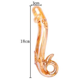 Nxy seksproducten dildo's large g spot crystal glazen dildo masturbator realistische penis anale buttplug speelgoed voor vrouwen volwassen games 1229