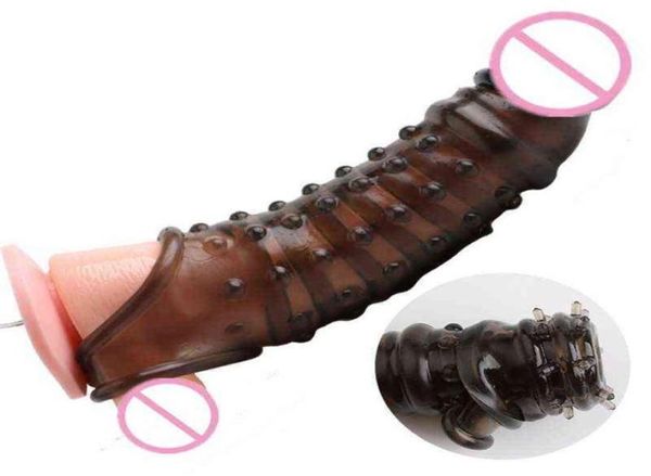 NXY Sex Toy Extension entièrement en usine Pinis Sleeve Dick Extender Silicone Sex Toys for Adult Men Delay Agrandage 203K7455959