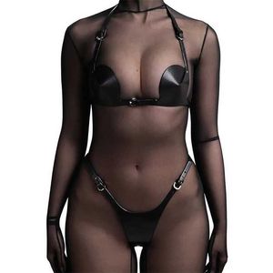 Nxy jouets sexuels hommes BDSM Bondage jouets sexuels harnais en cuir produits pour adultes pour femmes Couple ensemble sous-vêtements fétichistes équipement de ceinture de corps