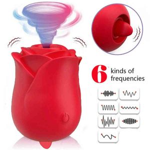 Nxy sex vibrators masturbators loadable siliconen rose clitoris zuigkracht vibrator speelgoed voor vrouwen pomp sucker tong lik clit stimulator 1218