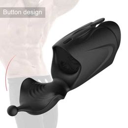 NXY Sex Vibrators Masturbators Krachtige mannelijke vibrator stimuleert snel penis stimulatie vertraging trainer masturbator games voor mannen volwassenen 10 modi 1216