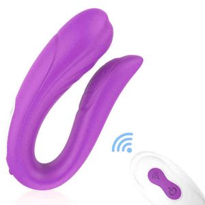 Nxy Sex Vibrators Silicone g Spot Clitoridien Gode Vibromasseur pour Femmes Couples Stimulateur Imperméable Adulte Jouet avec Télécommande 1209