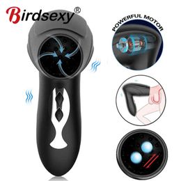 NXY Sex Vibrators Zuigen Vibrator Speelgoed Voor Mannen Penis Trainer Mannelijke Masturbator Vertraging Ejaculatie Stimuleren Glans Vibrerende Massager Pussy 1201
