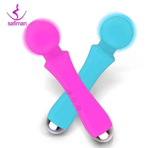 Vibradores sexuales Nxy Top One potente varita mágica Av vibrador juguetes para mujer estimulador de clítoris adultos g Spot vibrador consolador 1209