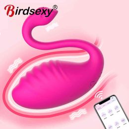 Nxy Sex Vibrators Oeufs Vaginaux Bluetooth Sans Fil À Distance App Jouets pour Femmes g Spot Clitoris Stimulateur Kegel Ball Vibrador 1201