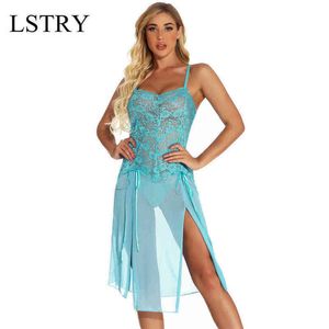 NXY Sexy Lingerie Nouveau Pyjama Érotique Robe Lstry Maille Justaucorps Nuit Vêtements Costume Buste Femme Sentiment Porno Costume1217