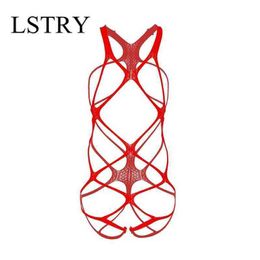 NXY SEXY Lingerie Open Kruis Fetish Bodystocking Vrouwen Erotische Porno Sex Jurk Crotchless Body Pak Ondergoed Kostuums Latex Catsuit1217