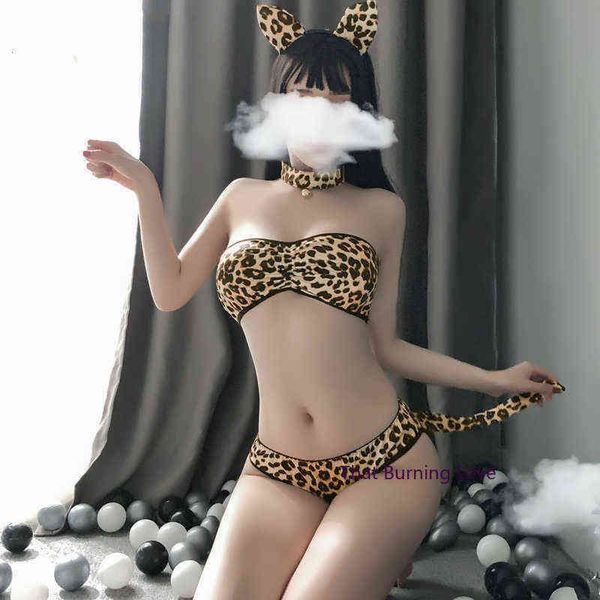 Nxy ensemble Sexy grande taille Cosplay Lingerie léopard Teddy costume jeu de rôle pour adulte Anime culotte 1210