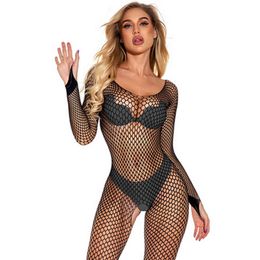 NXY Ensemble sexy XXXL Noir Bodystockings Femmes Résille Ouvert Entrejambe catsuit Collants en maille Lingerie Érotique Body Vêtements de nuit combinaison Teddies 1126