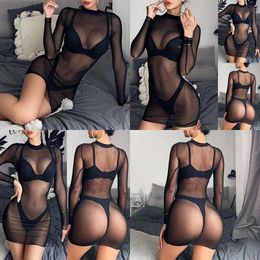 NXY Sexy Jupe Plus La Taille Sexy Femmes Lingerie Chaude Érotique Porno Vêtements De Nuit Sous-Vêtements Maille Lingerie Robe De Nuit Costumes Érotiques lenceria femenina 230717