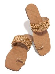 Zapatillas Nxy para mujer, chanclas decorativas con cadena deslizante de verano para mujer, sandalias casuales sexis para exteriores, sandalias femeninas de tacón cuadrado de talla grande 43 220705