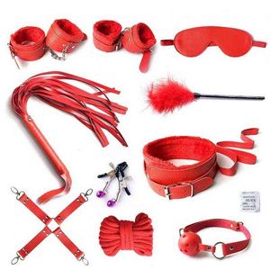 NXY SM Bondage BDSM Retirement Set Sex Handboeien Swing Anal Claws Butt Plug Bullet Vibrator Toys voor vrouwelijke volwassenen 1216