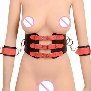 Nxy Sm Bondage Sex Toys Menottes Ceinture Bdsm Jeux Adultes Retenue Fétiche Esclave Ceinture Outils Flirter Vêtements Cosplay Costumes De Scène 220423