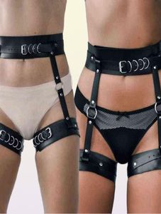 NXY SM Bondage Women Leather BDSM Been Harness Garter Belts Erotische volwassen seksproducten 2204267865652