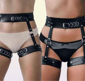 NXY SM Bondage Women Leather BDSM Been Harness Garter Belts Erotische volwassen seksproducten 2204261508044