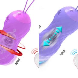 Nxy – vibromasseur rotatif télescopique sans fil, stimulateur de Clitoris, point G, œuf d'amour, boule vaginale, jouet pornographique 1215