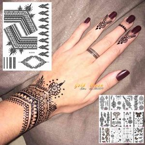 Nexy Tatouage temporaire 25 Styles Sexy Dentelle Stickers Black Henna Sticker Femme Bijoux Main Tatoo Coller Imperméable Art Stickers Art Cody 0330