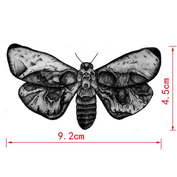 NXY tatouage temporaire papillons imperméable s hommes corps bras autocollant manches épaule Harajuku henné 0330