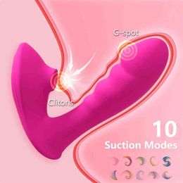 NXY Vibartors Vibrador de succión vaginal para mujeres Consolador de 10 velocidades Vibrador Estimulador de clítoris Succionador de pezón G-Spot Masturbación femenina Juguetes sexuales 0607