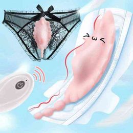 NXY Vibrateurs 10 Fréquence Télécommande Vibrateur Invisible Wearable Papillon Clitoris Anal Stimulant Jouets Masturbation Sexe Pour Les Femmes 220427