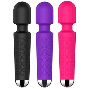 Vibradores NXY, 20 modos, vibrador grande y fuerte para mujer, varita AV, masajeador corporal con vibración, masturbador impermeable recargable, tienda de caída Sexy