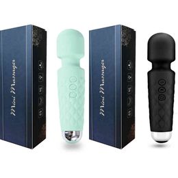 Vibradores NXY 20 modos Vibración fuerte Silencioso Mini vibrador Carga USB Masajeador corporal de mano Vibradores de punto g actualizados Juguetes sexuales para mujeres 0104