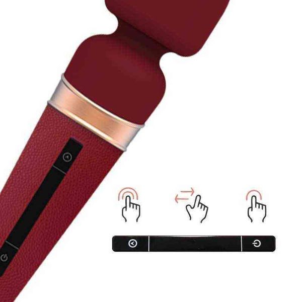 Vibradores Nxy 2022 estilo japonés Av Stick Control de pantalla táctil mujer con masajeador varita mágica Usb de silicona para mujeres clítoris punto g 1220