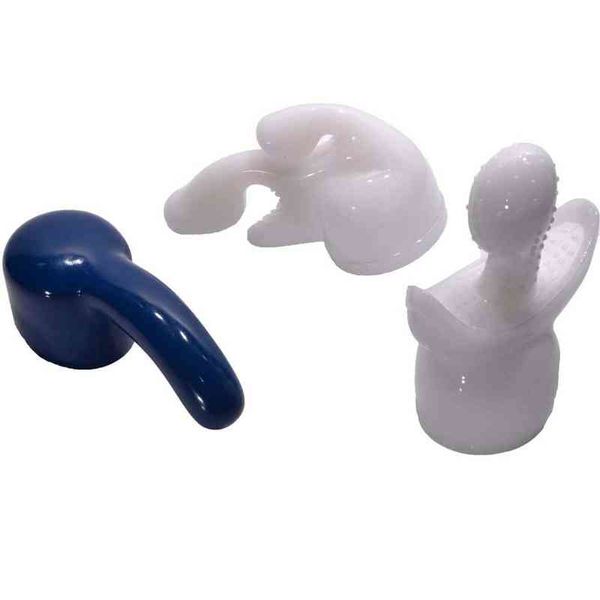 NXY Vibrators 3pcs set Magic Wand Massager Attachments Av Personal Massager Head Caps Sex Toys Kit Attachments Sex Products 0105