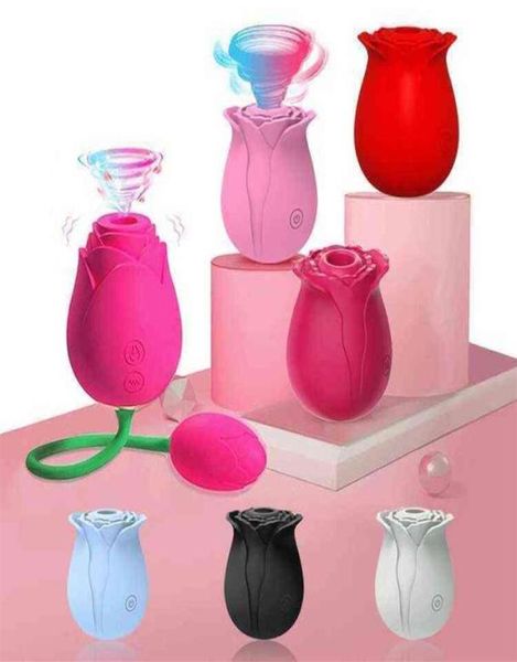 NXY Vibradores Adultos Mini Silicona Clítoris Chupar Masajeador Coño Clítoris Modelo Rosas Chupar Juguete Sexual Mujeres Rosa 010627535963013