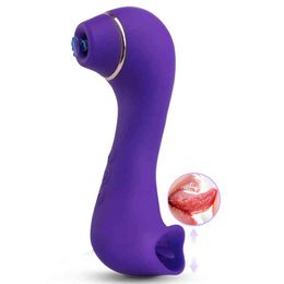 NXY vibrators volwassen gesimuleerde tong trillingsdemper dubbele kop stimulatie g-punt speelgoed clitoris vagina nippel penis massager 18 paren 0110