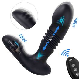 NXY Vibrators Anal Vibrator Prostate Masturbators Vibrations Erotic Massager pour hommes Butt Plug Godes Télécommande Sex Toys Adulte 1119