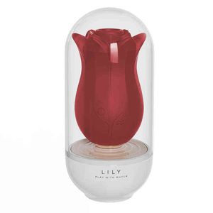 Vibradores NXY El mejor producto de ventas Lily Rose Estimulador de clítoris Juguetes sexuales Ipx7 Masajeador de senos a prueba de agua Consolador Vibrador para adultos 0104