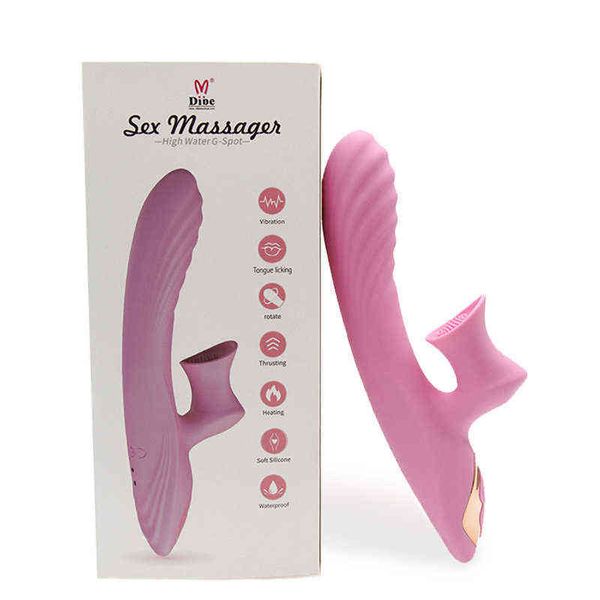 NXY vibrateurs Dibe faux pénis langue électrique masturbateur femmes conversion de fréquence produits sexuels jouets simulation vibrateur 0222