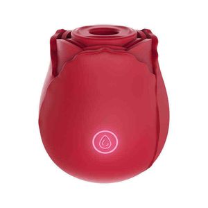 NXY Vibrators Economische roze roos trillende seksspeelgoed Clitorale stimulatie Soft Siliconen Vibrator 0107