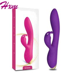 Vibratori NXY Vibratore di coniglio femminile stimolatore del clitoride e stimolatore del punto G forte dispositivo di masturbazione pene falso massaggio vaginale giocattolo del sesso per adulti 0110