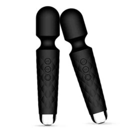 NXY Vibrators Hot Selling Masajeador USB Charge Av Wand Vibrating Wireless Massage Seksspeeltjes voor Dames 0411