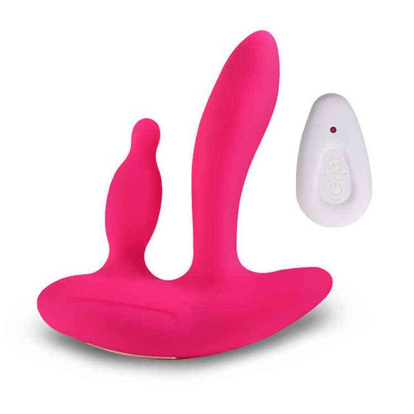 NXY vibrateurs Levett gode vibrateur pour femmes bout à bout Plug Anal mamelon stimuler sans fil à distance Usb charge adulte Sex Toy 0104