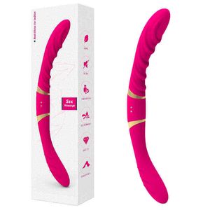 NXY vibrators medische siliconen dildo flexibele lesbische dubbele eindeed vibrator dubbele zijdige dildo's voor vrouwen vibrerende speelgoed vrouwelijke 0104