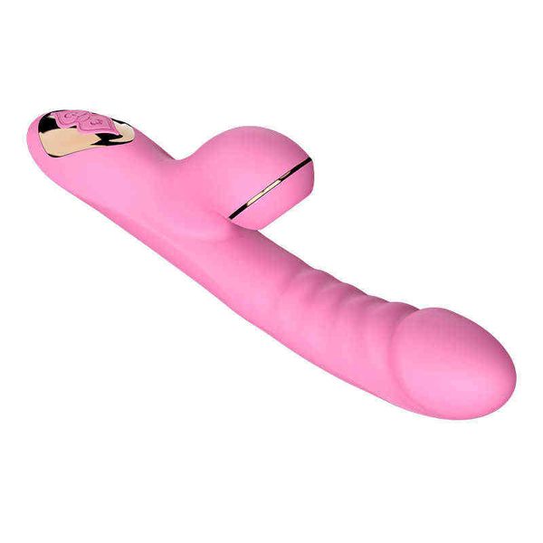 NXY Vibrators Pénis chauffant vibrateur dispositif d'autodéfense sexe succion bâton de masturbation femelle massage en silicone souple G point appareil 0222