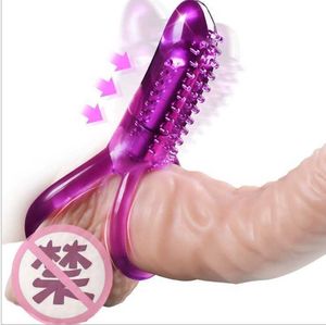 NXY vibrateurs anneau de pénis vibrant G Spot stimulateur de Clitoris Double bite mâle gode balle Massage vibrateur jouets pour adultes pour Couple