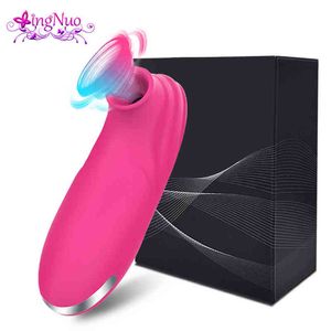 NXY Vibromasseur Puissant Clitoris Nipple Sucker Vibromasseur pour Femmes Stimulateur de Clitoris Reachargable Langue Orale Léchage de Chatte Sex Toys pour Adultes 0104