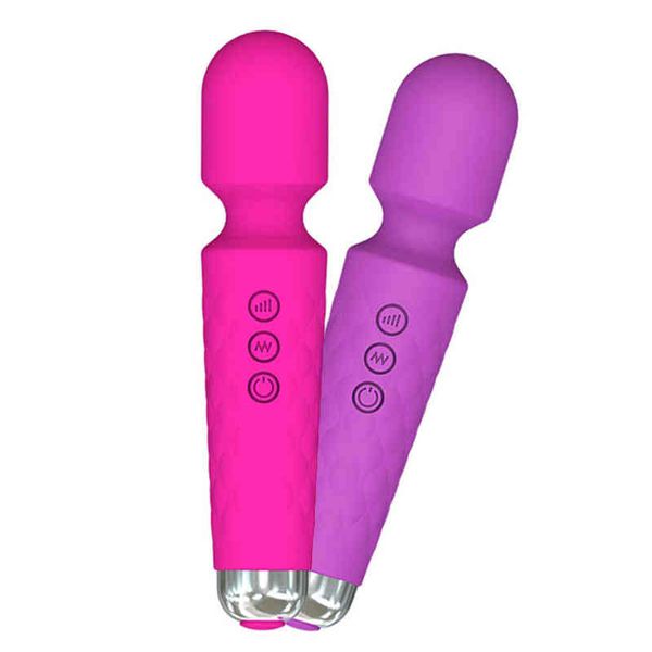 NXY Vibrateurs Puissant Outil de Sexe g Spot Masturbateur USB Gode Av Vibrateur Baguette Magique Vagin Clitoris Stimulateur Vibrateurs Sex Toys 0104