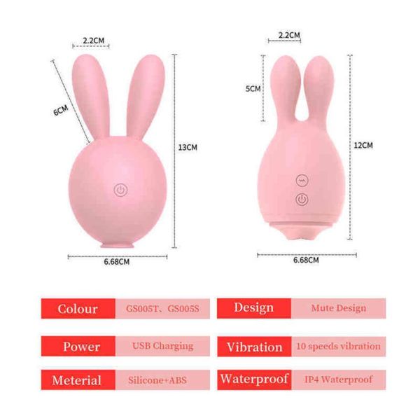 Nxy vibrateurs lapin vibrateur langue léchant Gspot Clitoris stimulateur rose adulte Sex Toy Femme vagin Femme masturbateur pour Wom9172877