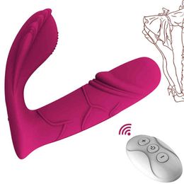 NXY Vibratoren Realistischer Silikondildo Fernbedienung Vibrator Dual Motor Stimulator G-Punkt Klitoris Weiblicher Masturbator Erwachsenes Sexspielzeug 220427