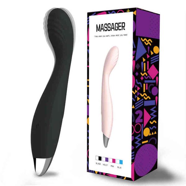 Nxy Vibrators Recargable g Point Vibrating Stick Masaje Av Masturbación Femenina Juguete Adulto 220610