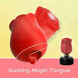 NXY Vibrateurs Rose Zuigen Likken Vrouwelijke Sex Toy Clitoris Tepels Stimul291z