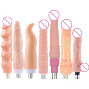 NXY Vibromasseurs Rough Beast Super Big Flesh Dildo pour 3XLR SEX Machine 3Prong Accessoires Love machine Hommes et Femmes Masturbateur Sucker Toys