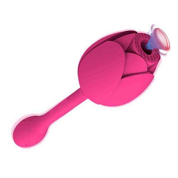 NXY Vibradores Runing Venta al por mayor Barato Rosa Vibrador Silicona Juguete sexual Adulto Flor en forma de mujer Rosa 0104