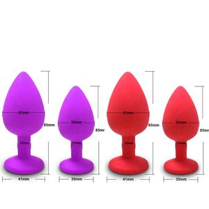 Nxy vibrateurs sexe débutant Plug Anal balle vibrateur bouchons bout à bout pour femmes hommes Silicone souple boutique jouets Couples adultes 1220