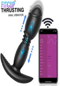 NXY Vibradores Sex Bluetooth Empujado consolador Big Butt tapón Anal Control de la aplicación Massager Massager Massager Anus Sex Toy for Men Gay 18 1229535063